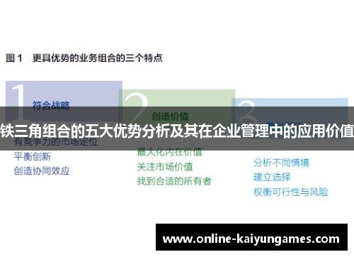 铁三角组合的五大优势分析及其在企业管理中的应用价值 铁三角组合的五大优势分析及其在企业管理中的应用价值